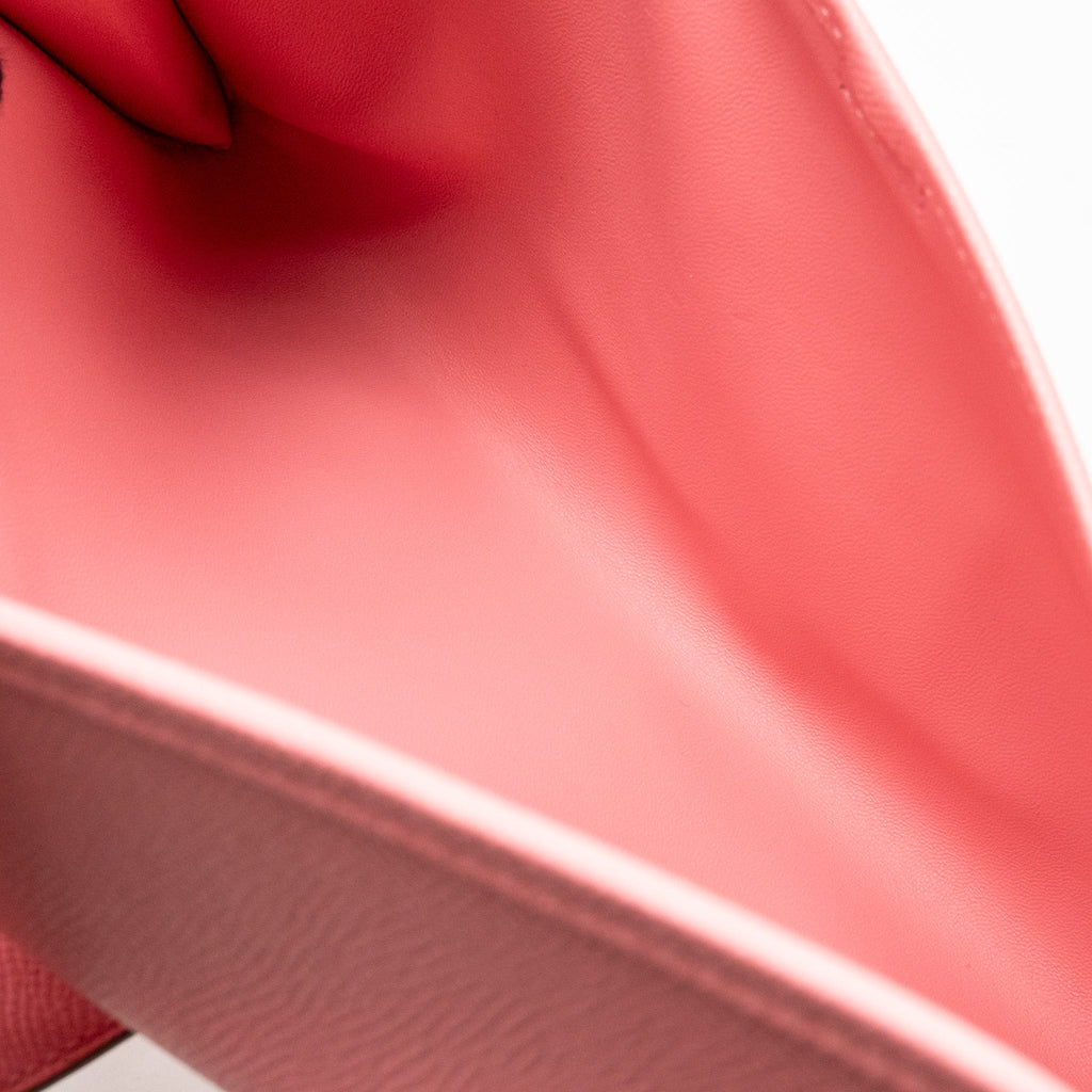 HERMES JIGE 29 CLUTCH EPSOM ROSE CONFETTI