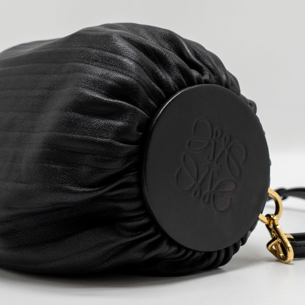 LOEWE BRACELET POUCH LAMBSKIN BLACK GHW