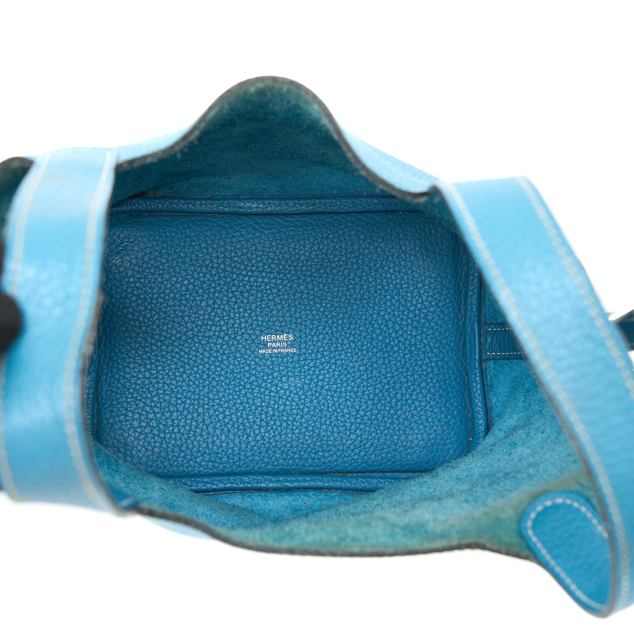 HERMES PICOTIN 18 LOCK BAG CLEMENCE BLUE JEANS SHW