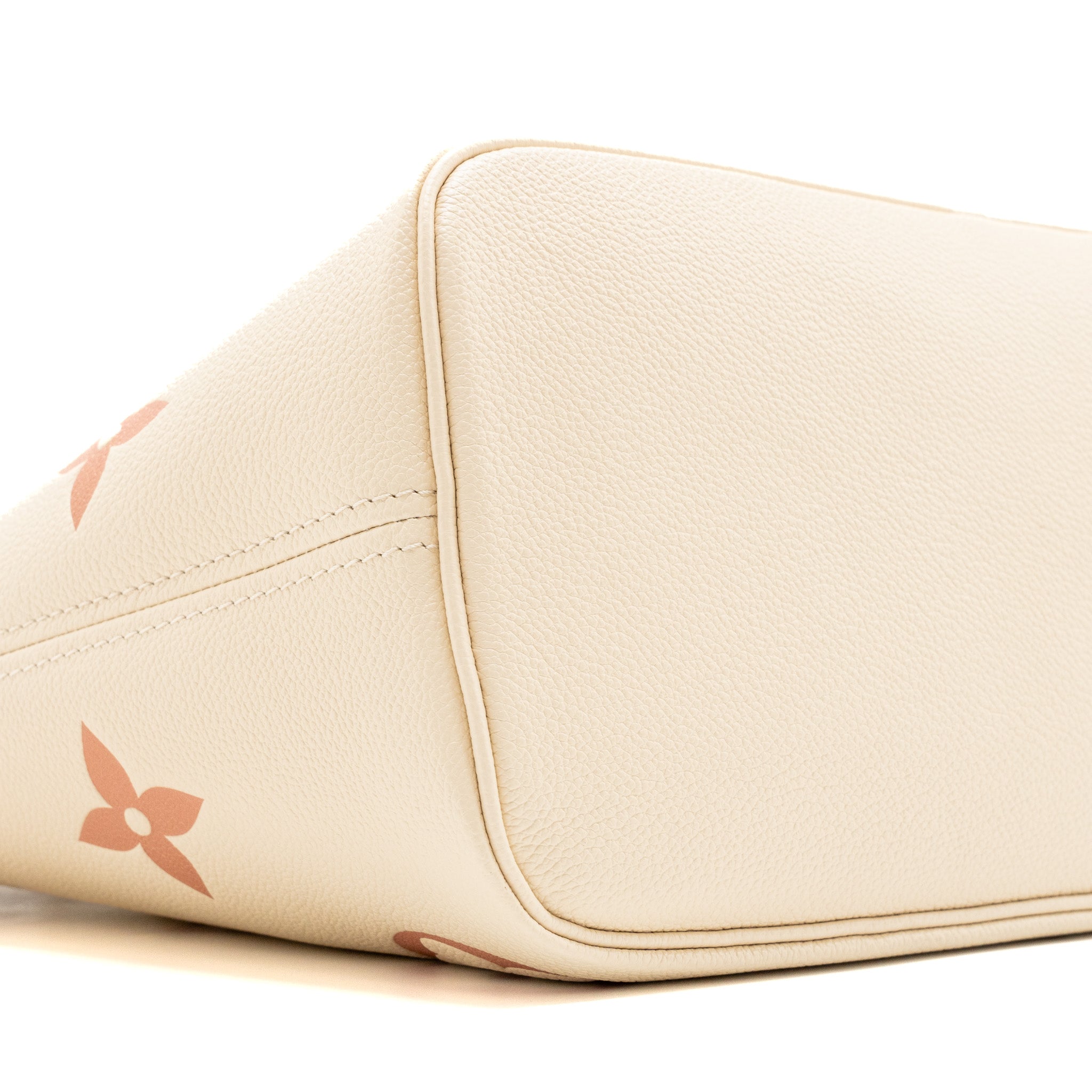LOUIS VUITTON NEVERFULL MM MONOGRAM EMPREINTE CRÈME/ROSE TRIANON GHW(NEW VERSION)