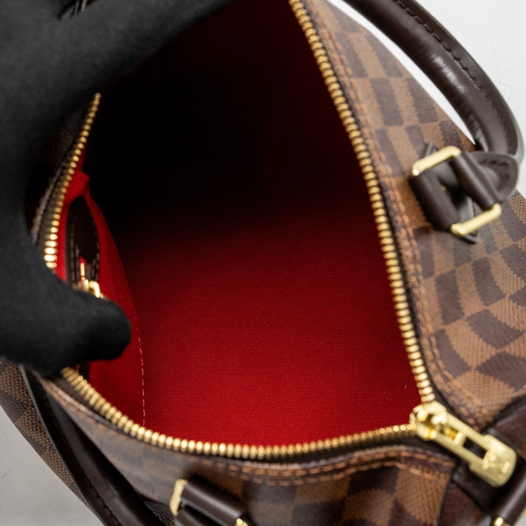 LOUIS VUITTON SPEEDY BANDOULIERE 25 DAMIER EBENE GHW