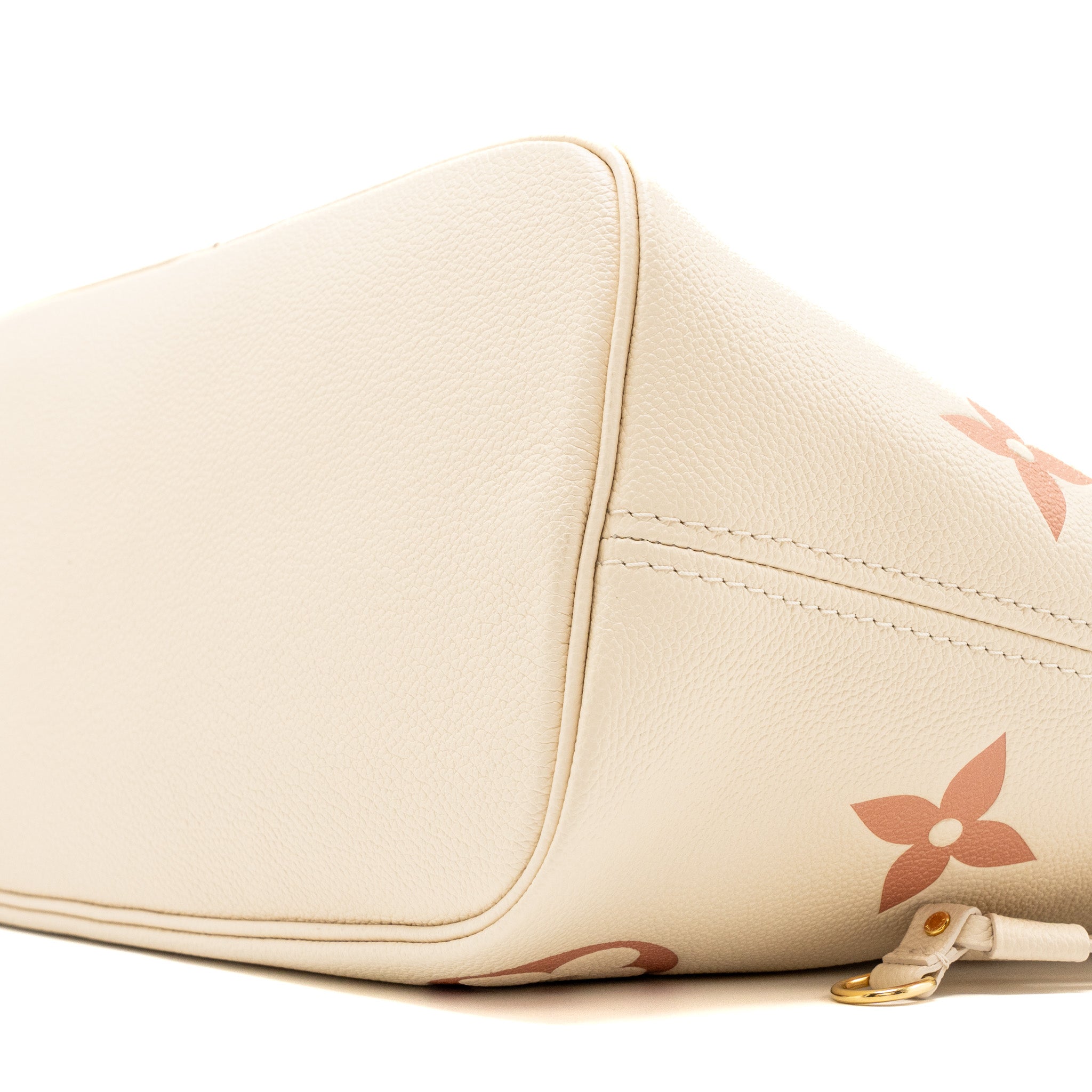 LOUIS VUITTON NEVERFULL MM MONOGRAM EMPREINTE CRÈME/ROSE TRIANON GHW(NEW VERSION)