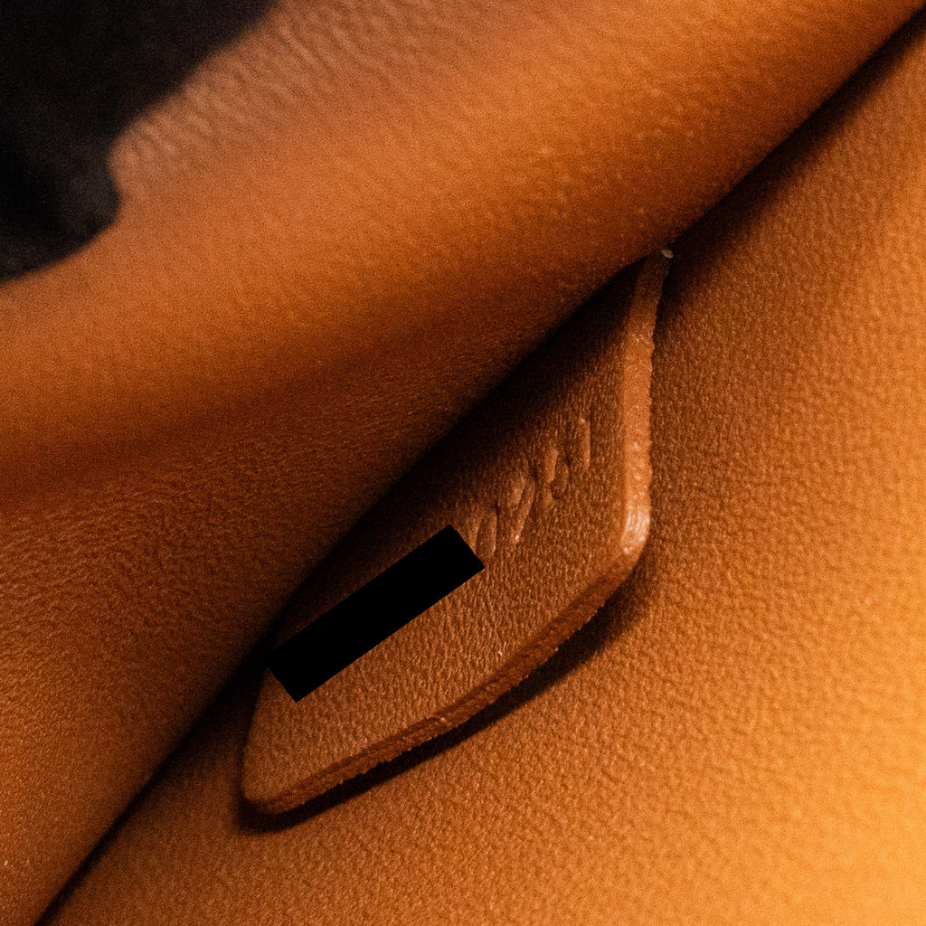 CELINE TRIOMPHE SHOULDER BAG NATURAL CALFSKIN TAN GHW