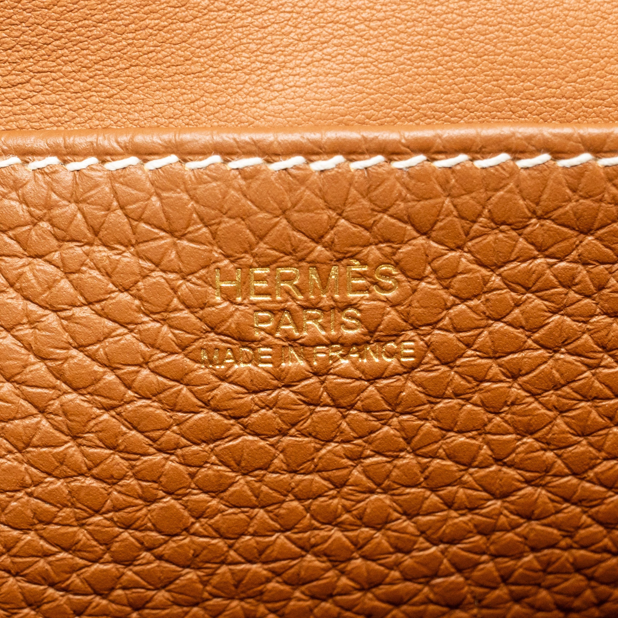 HERMES HALZAN 25 CLEMENCE GOLD GHW