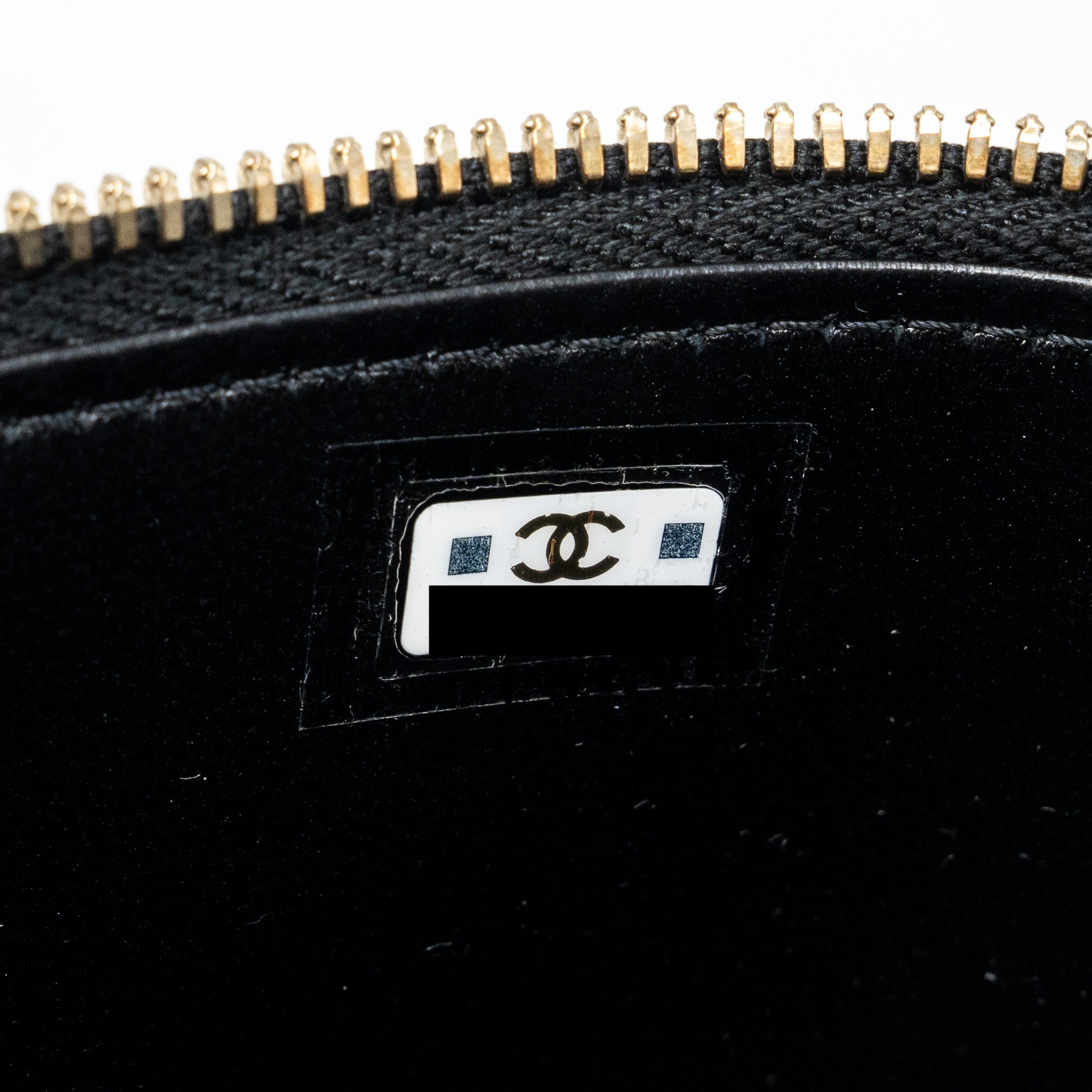 CHANEL TOP HANDLE LONG VANITY WITH CHAIN LAMBSKIN BLACK GHW (MICROCHIP)
