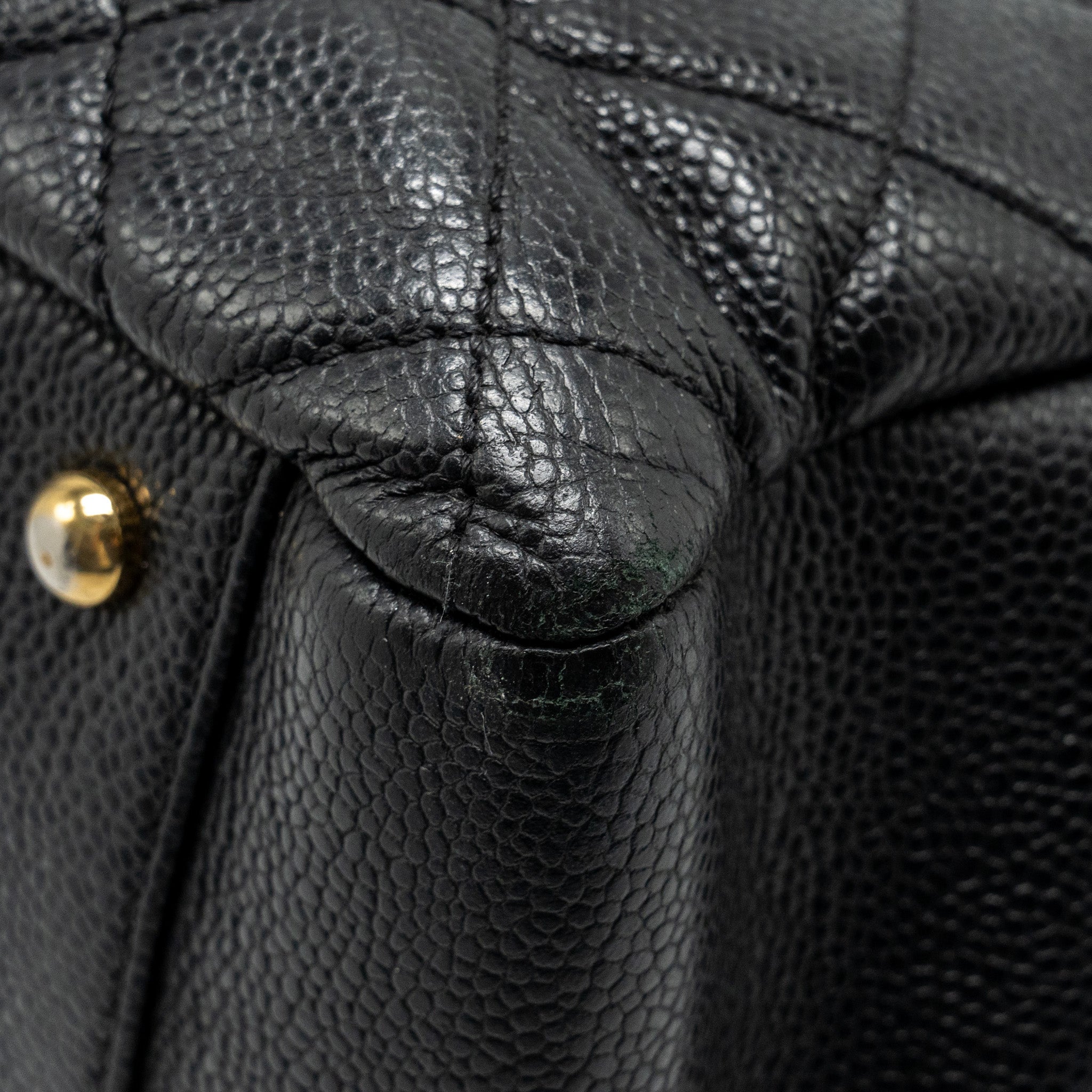 CHANEL GRAND SHOPPING TOTE BAG XL CAVIAR BLACK GHW