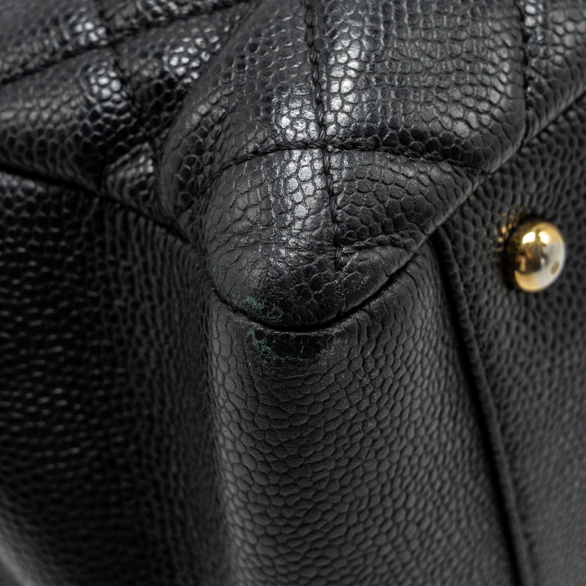 CHANEL GRAND SHOPPING TOTE BAG XL CAVIAR BLACK GHW