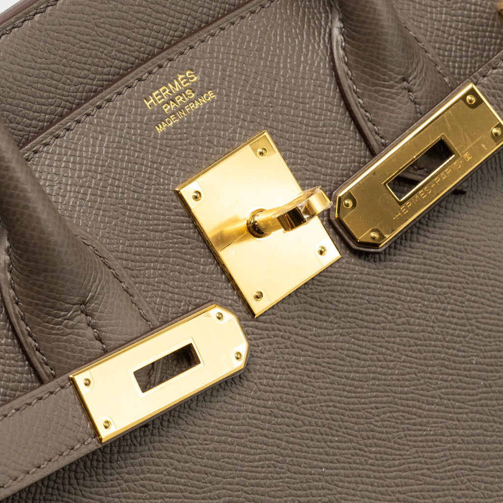 HERMES BIRKIN 30 EPSOM GRIS ETAIN GHW