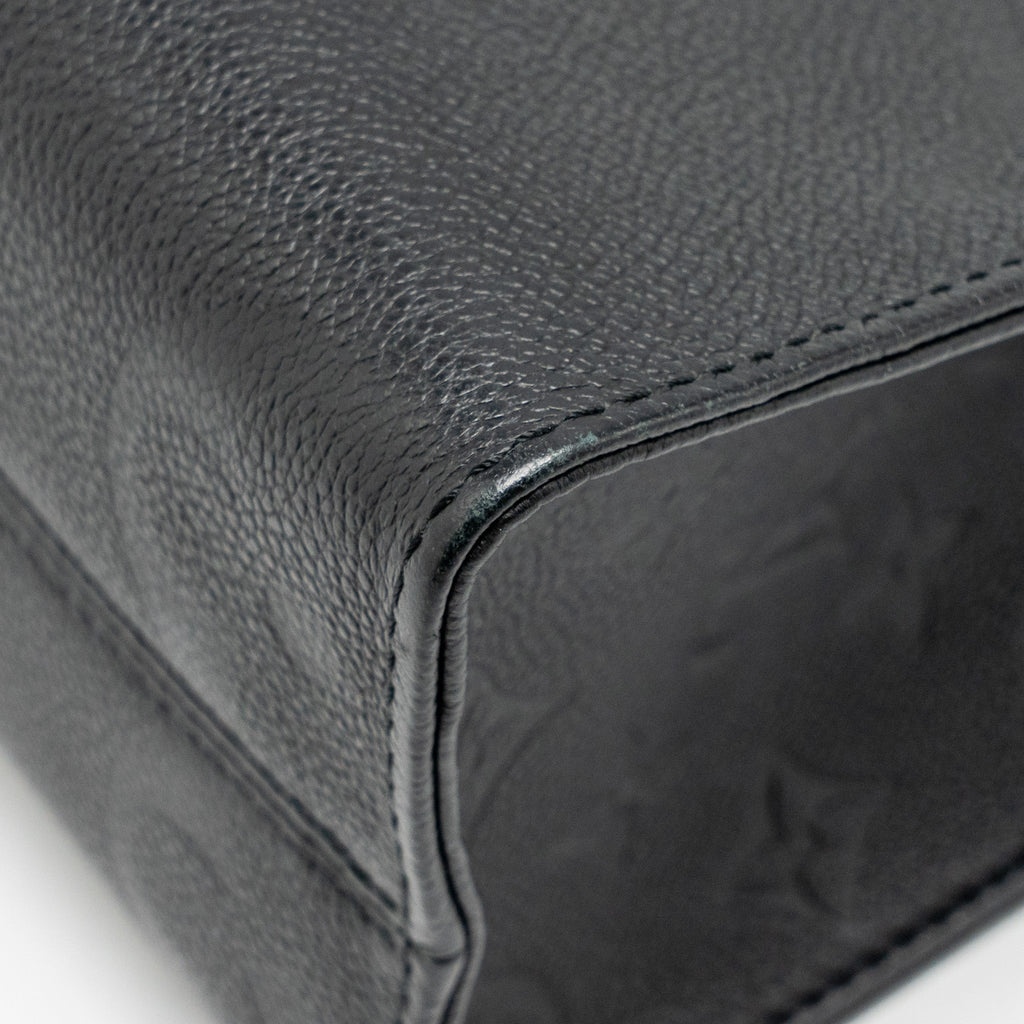 LOUIS VUITTON ONTHEGO PM MONOGRAM EMPREINTE LEATHER BLACK GHW
