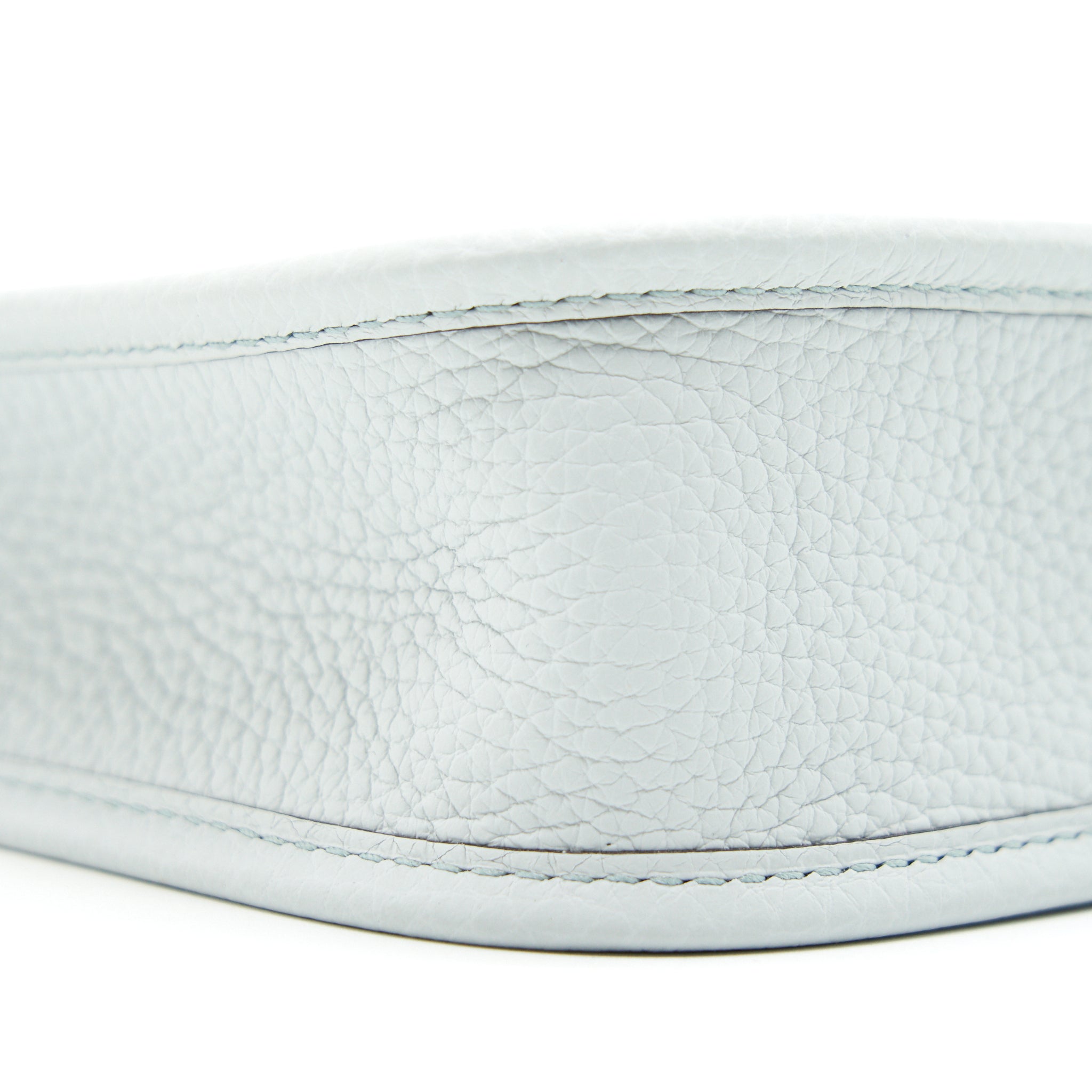HERMES MINI EVELYNE BLUE PALE/ GRIS ETAIN STRAP GHW