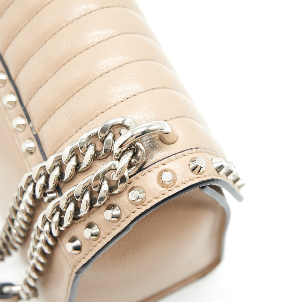 PRADA SMALL LEATHER BAG BEIGE SHW