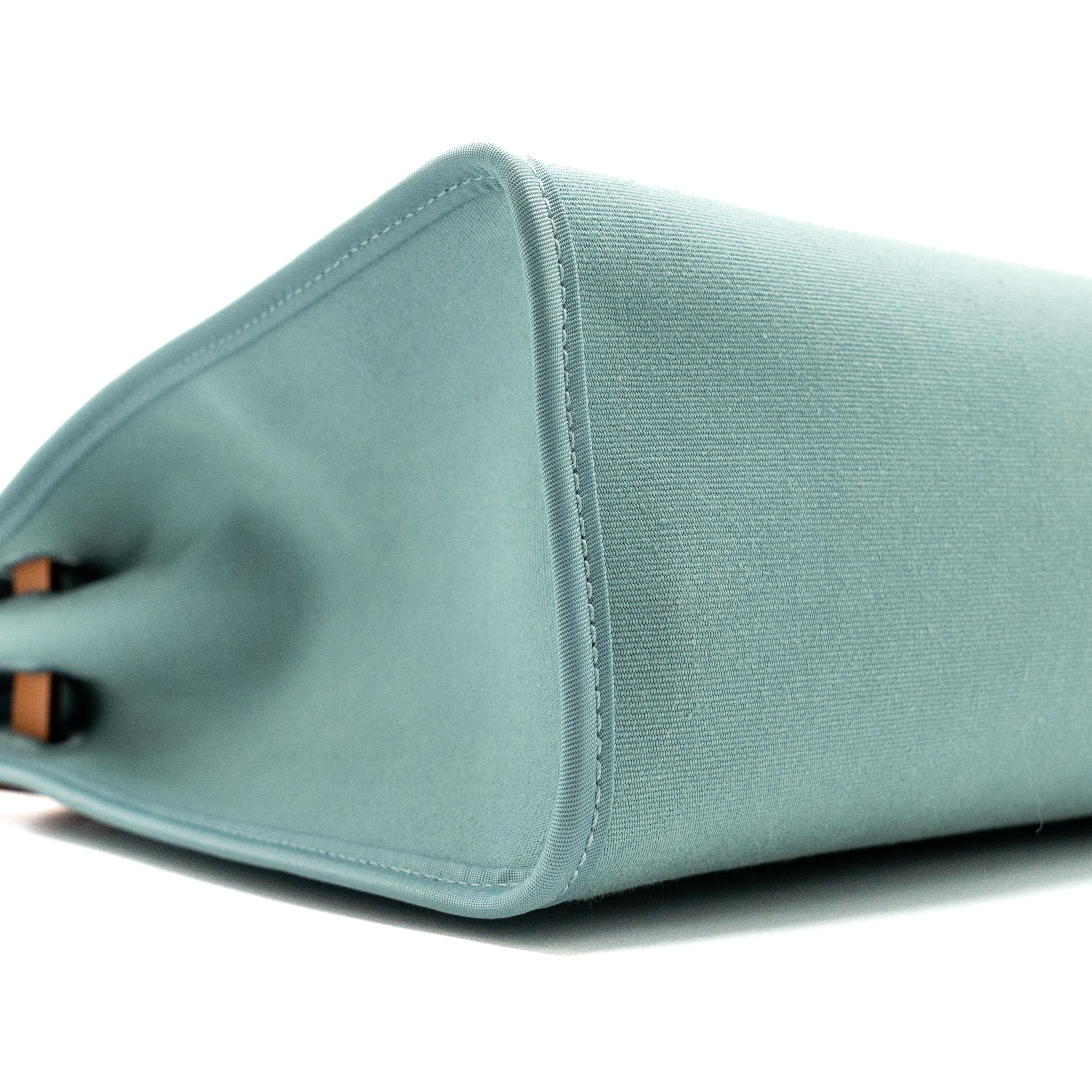HERMES HERBAG 31 ZIP BAG LIGHT BLUE HUNTER/CANVAS SHW
