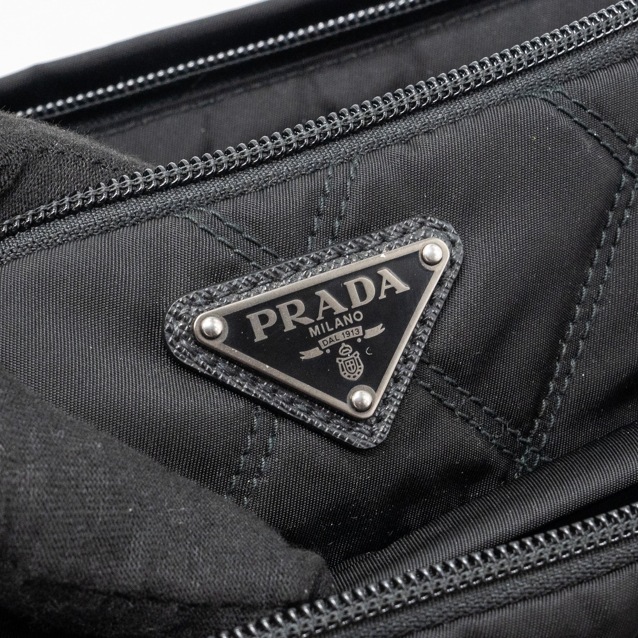 PRADA BUM BAG NYLON BLACK SHW