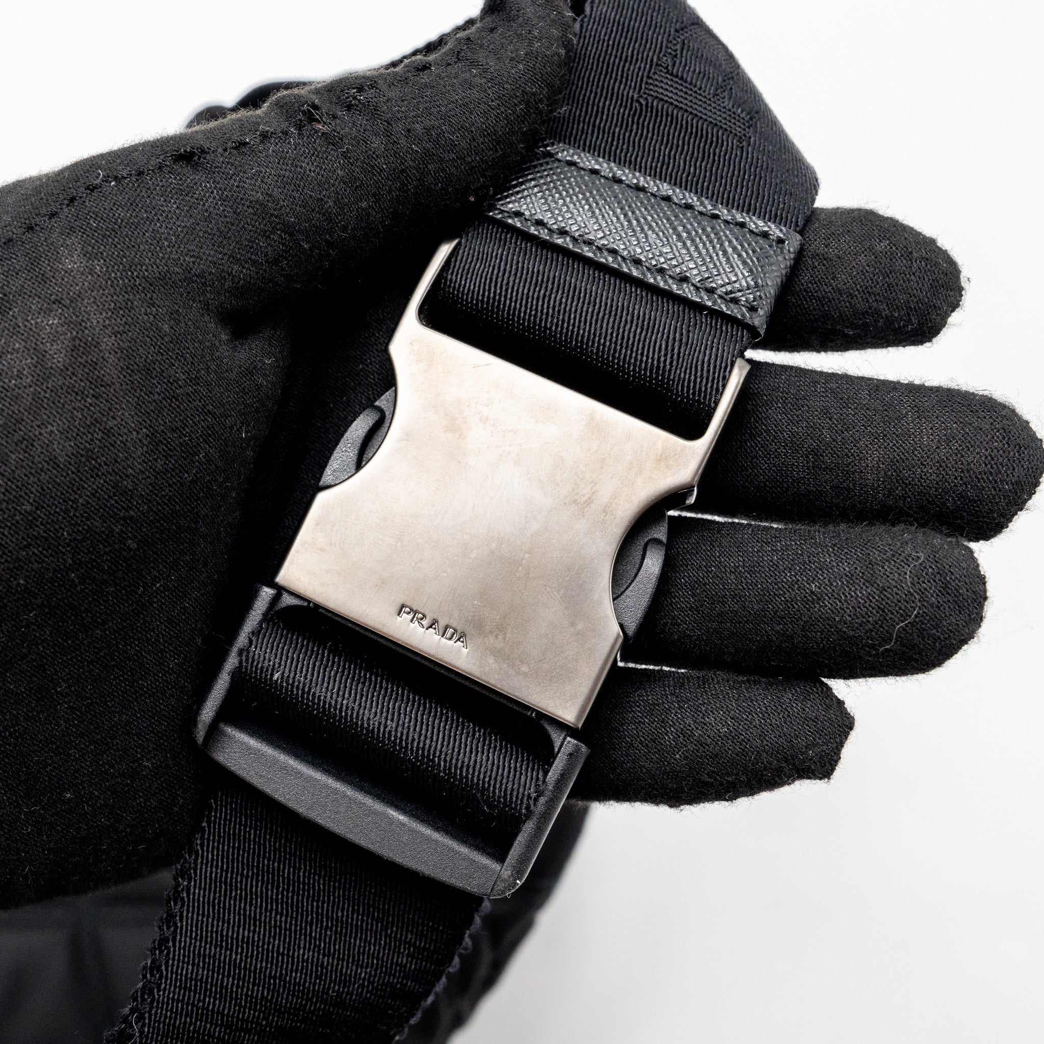 PRADA BUM BAG NYLON BLACK SHW