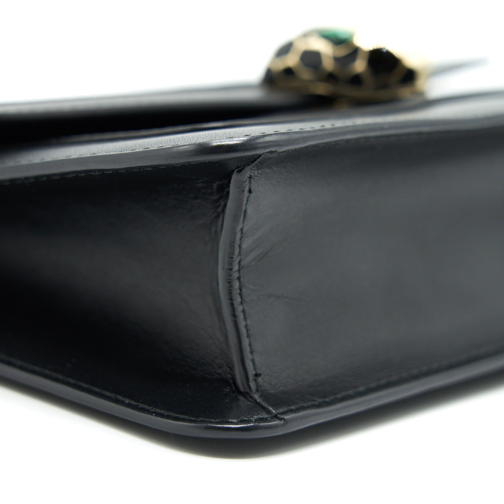 BVLGARI SERPENTI CHAIN BAG IN BLACK