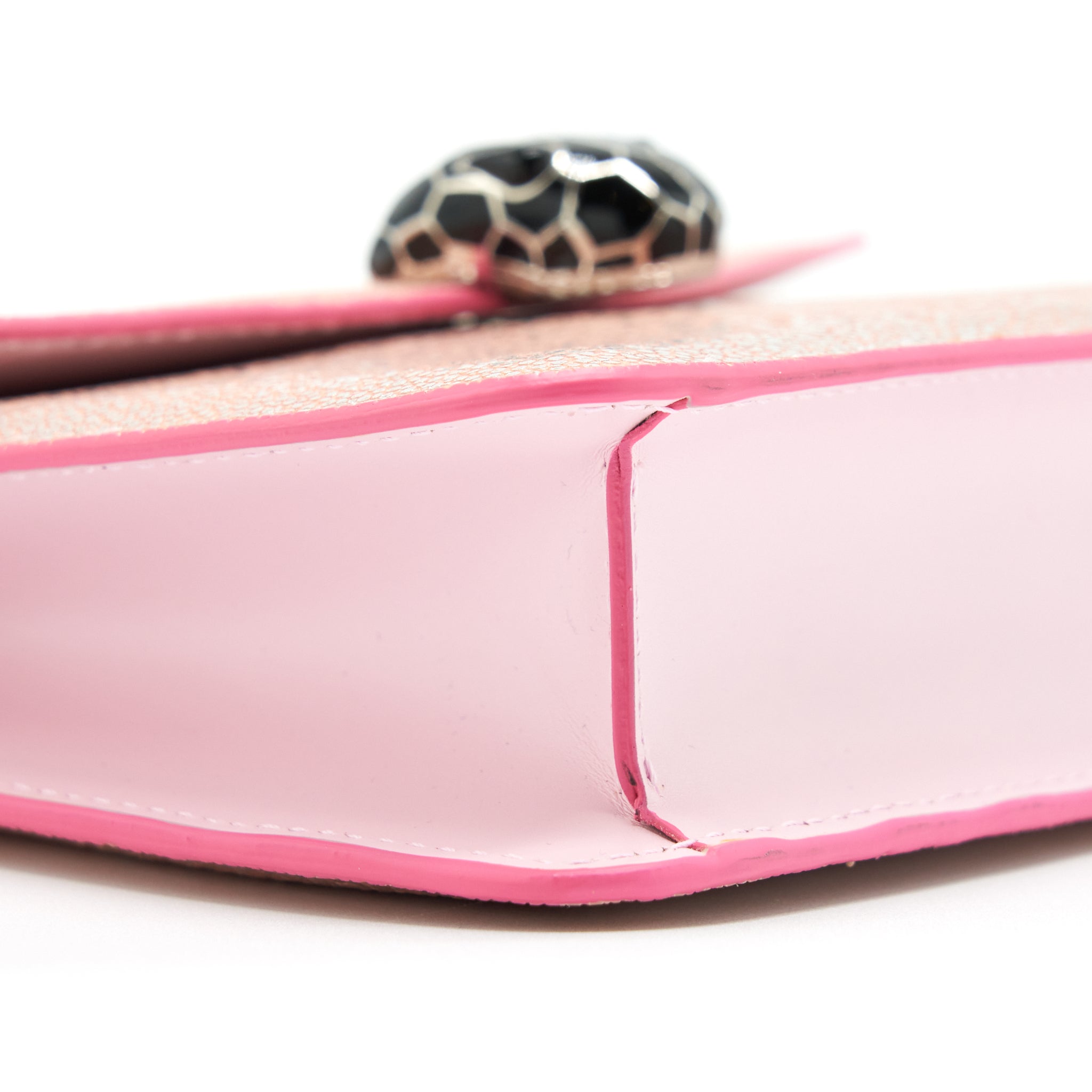 BVLGARI SERPENTI FOREVER BAG ROSA DI FRANCIA CRYSTAL GALUCHAT