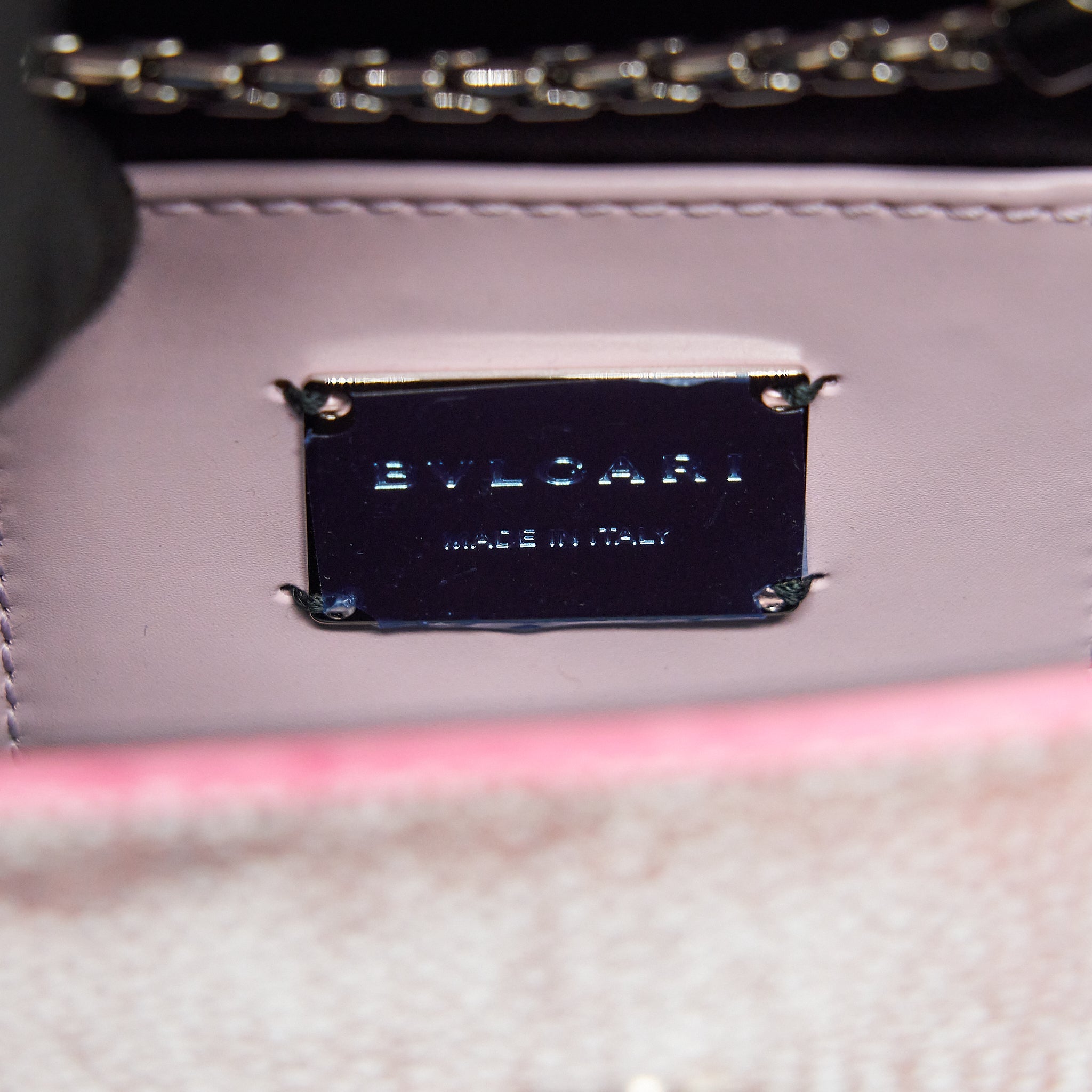 BVLGARI SERPENTI FOREVER BAG ROSA DI FRANCIA CRYSTAL GALUCHAT