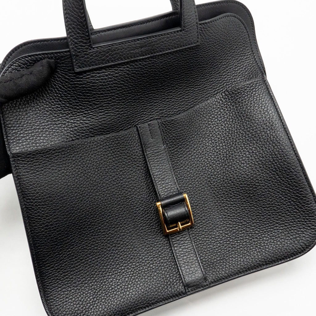 HERMES HALZAN 31 CLEMENCE BLACK GHW