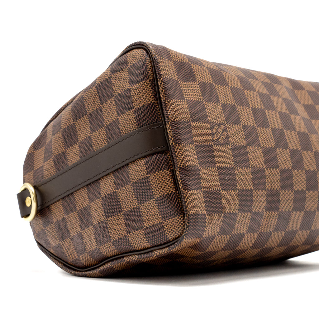 LOUIS VUITTON SPEEDY BANDOULIERE 25 DAMIER EBENE GHW