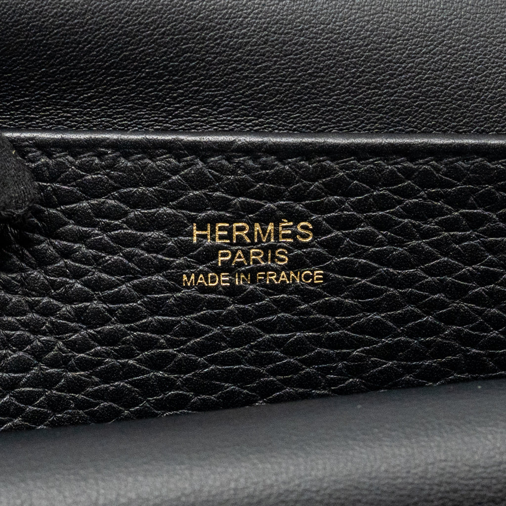 HERMES HALZAN 31 CLEMENCE BLACK GHW