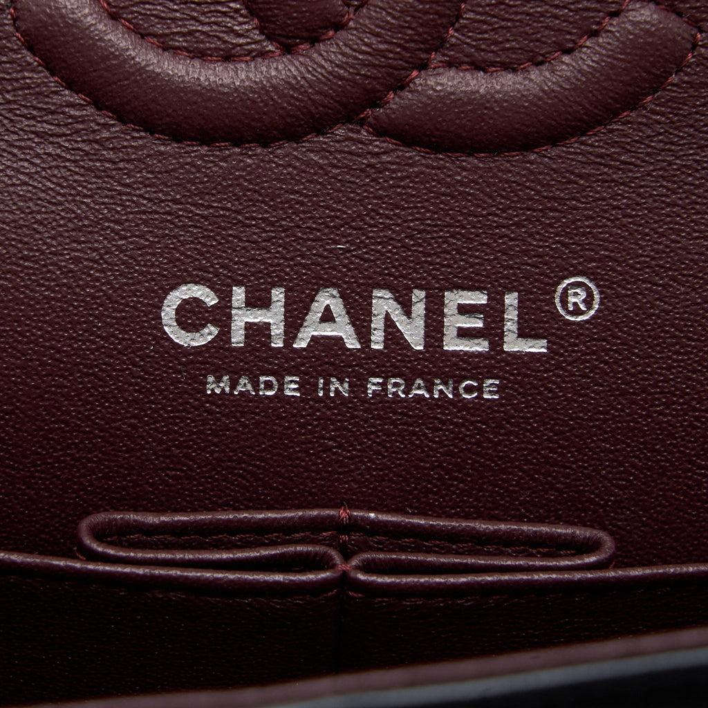 CHANEL SMALL CLASSIC DOUBLE FLAP BAG LAMBSKIN BLACK SHW