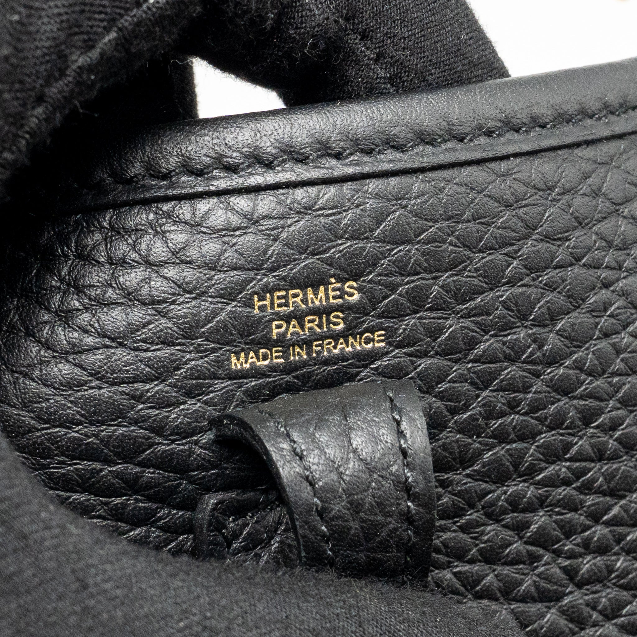 HERMES MINI EVELYNE CLEMENCE BLACK GHW