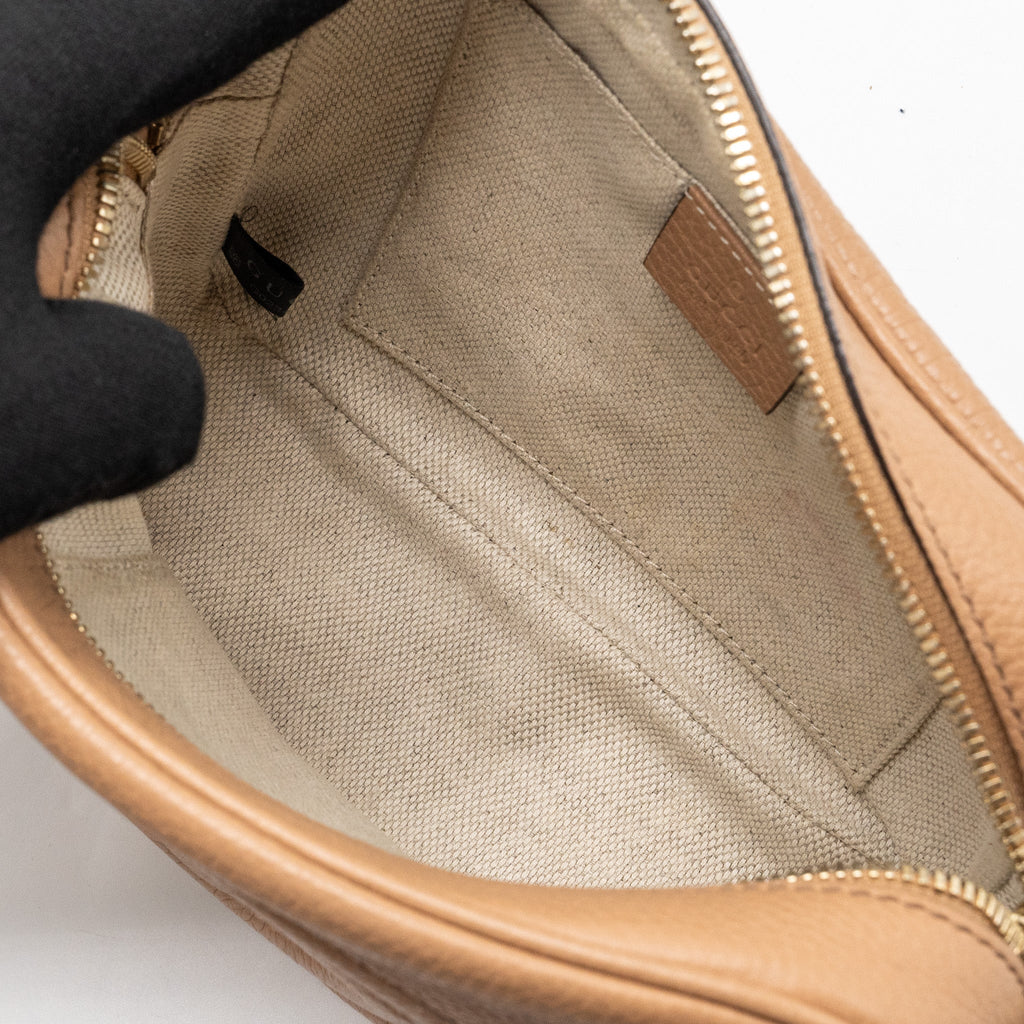 GUCCI DISCO SOHO BAG CALFSKIN BEIGE GHW