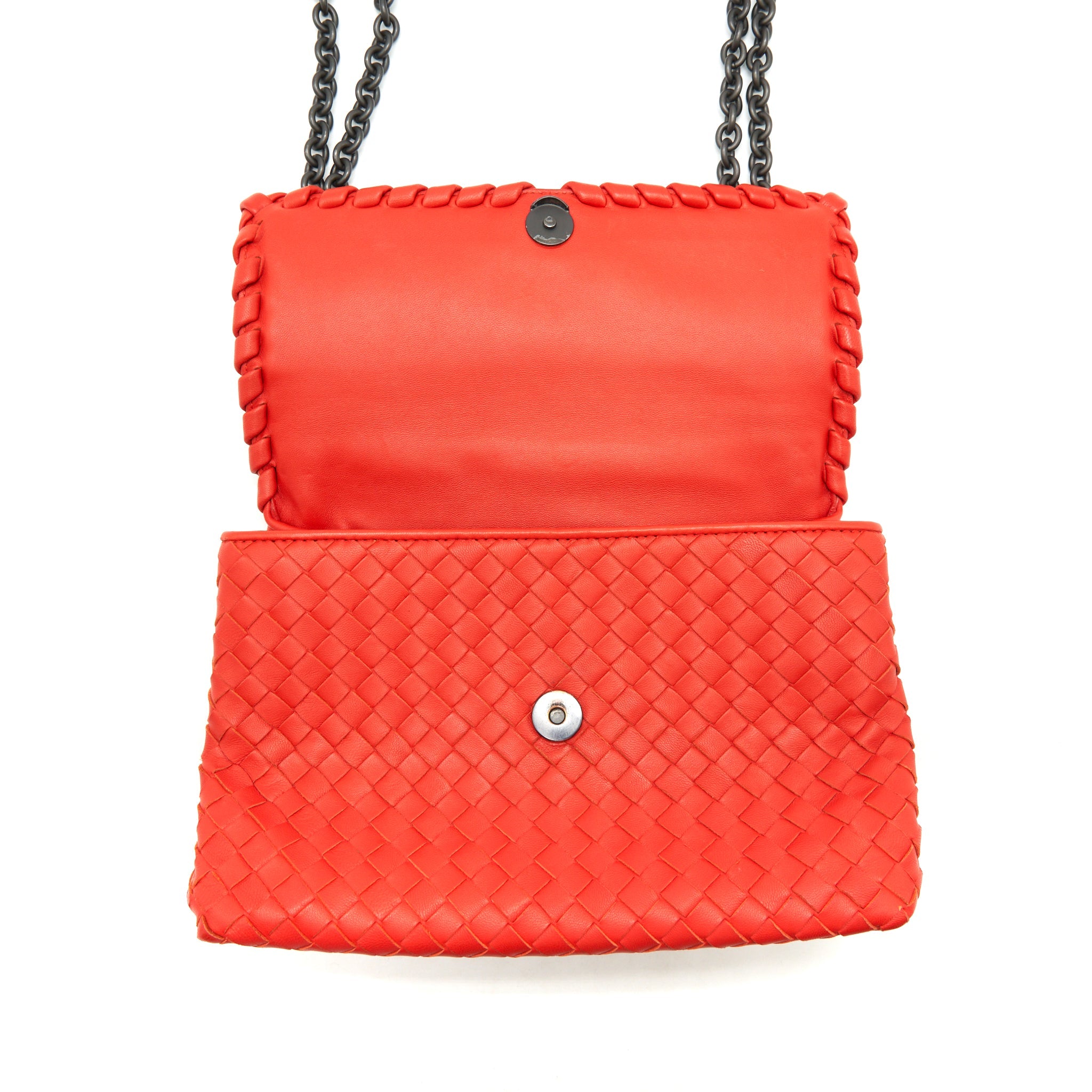 BOTTEGA VENETA OLYMPIA BAG RED
