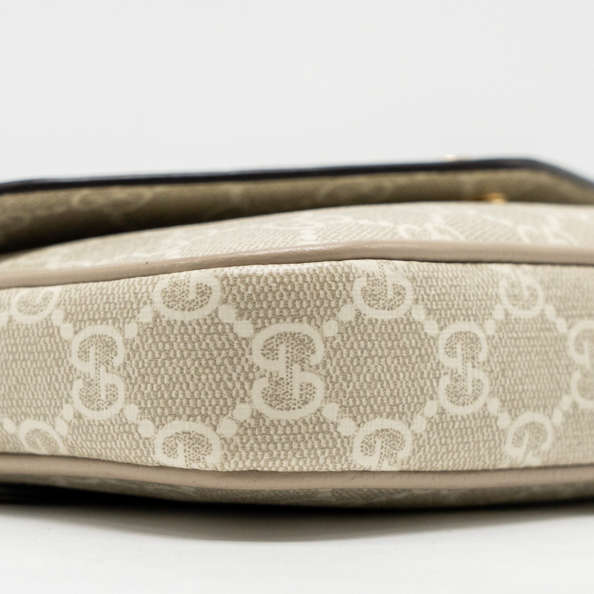 GUCCI OPHIDIA MINI BAG GG SUPREME CANVAS BEIGE/OATMEAL GHW