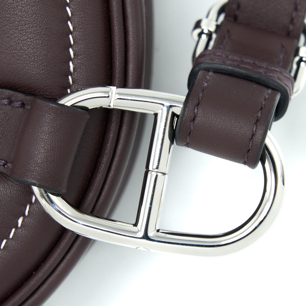 HERMES IN THE LOOP BELT BAG SWIFT ROUGE SELLIER/BLUE FRANCE SHW