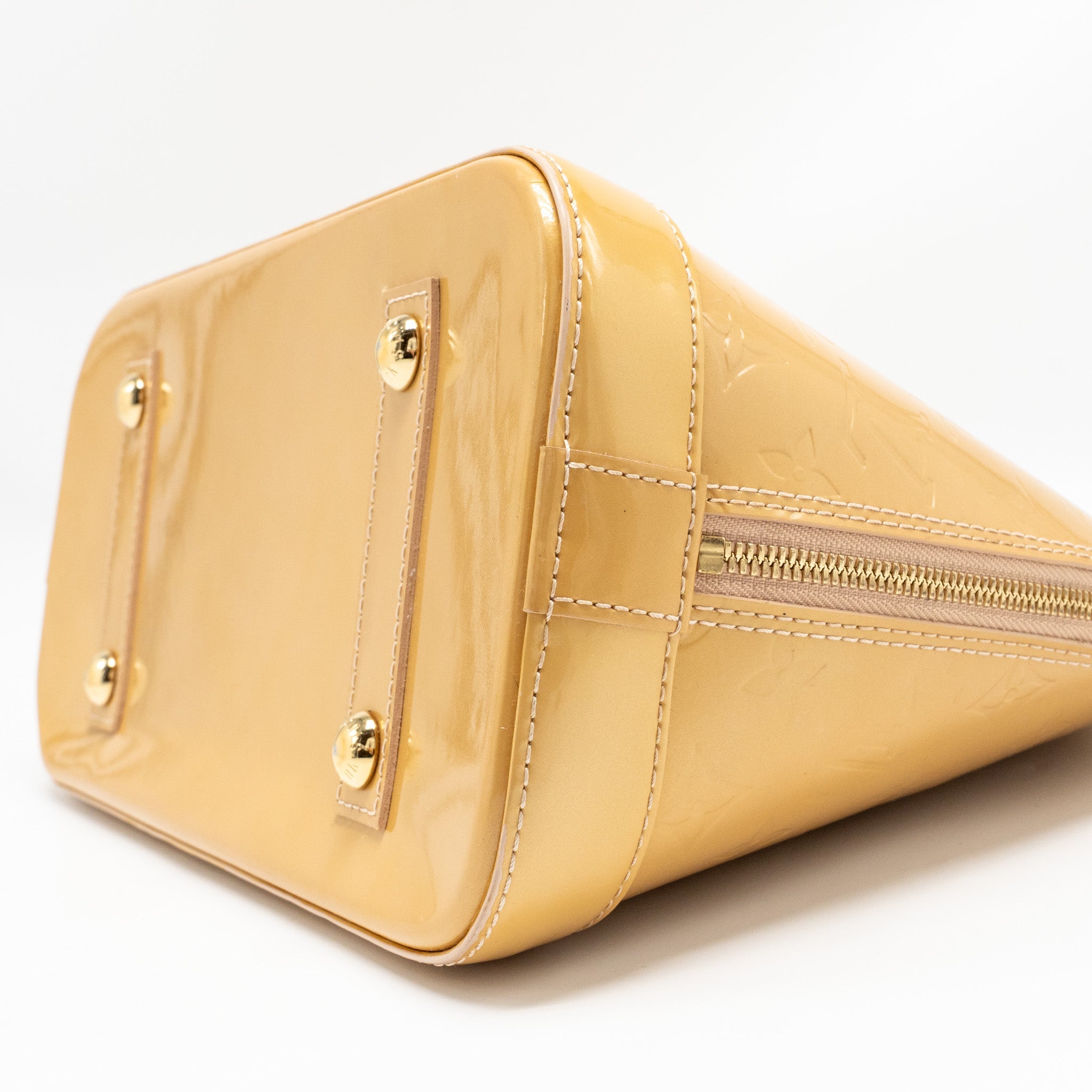 LOUIS VUITTON ALMA PM MONOGRAM VERNIS LEATHER ROSE FLORENTIN GHW