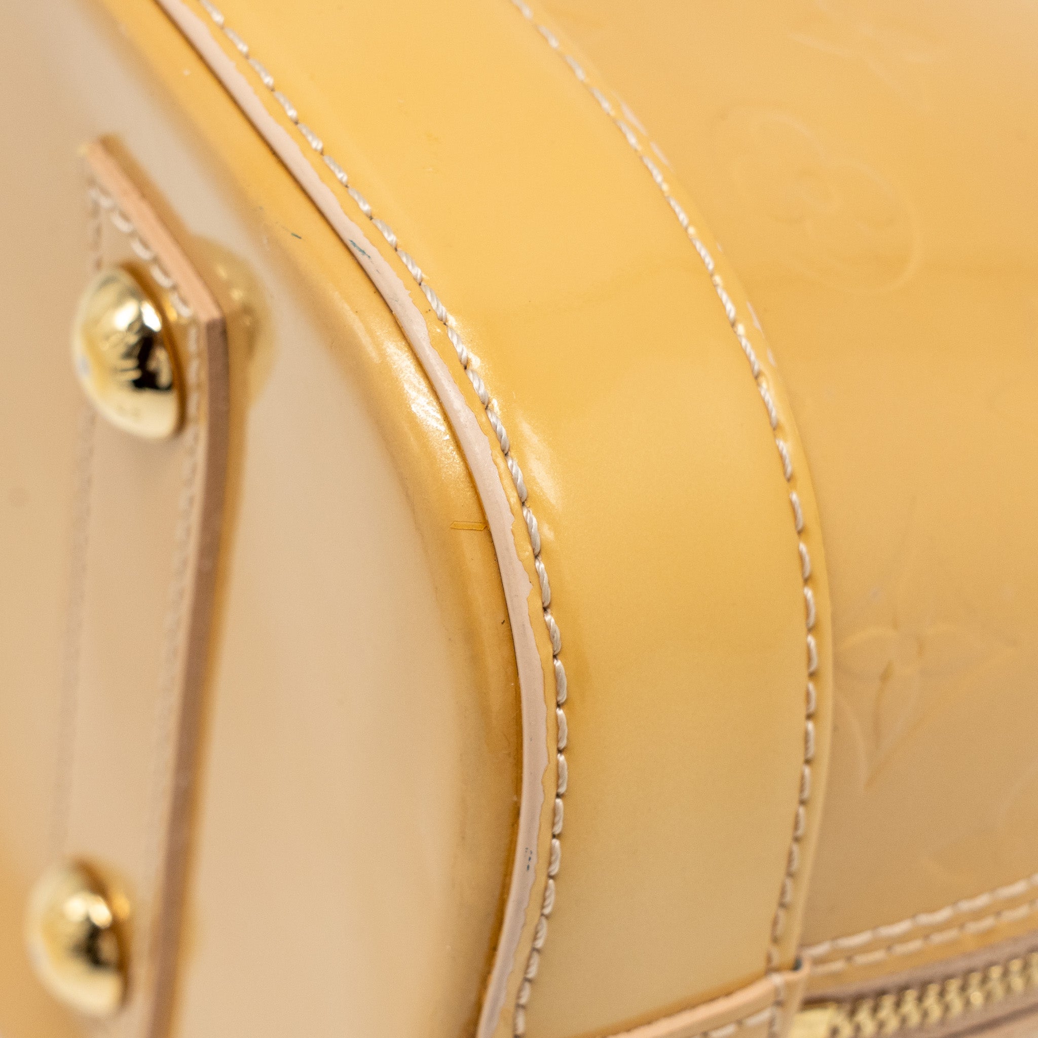 LOUIS VUITTON ALMA PM MONOGRAM VERNIS LEATHER ROSE FLORENTIN GHW