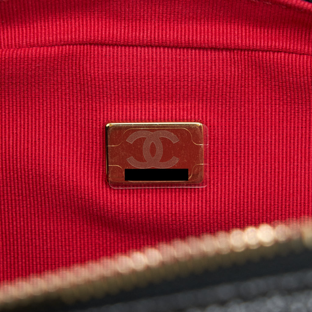 CHANEL 22P FLAP BACKPACK CAVIAR BLACK GHW
