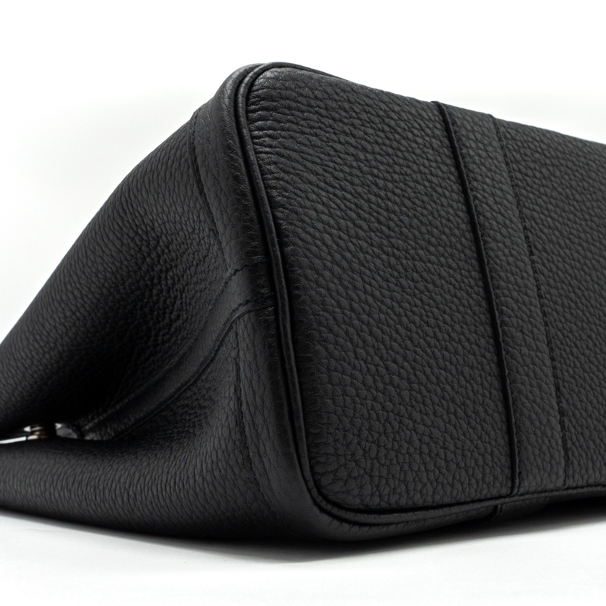 HERMES GARDEN PARTY 30 NEGONDA BLACK SHW