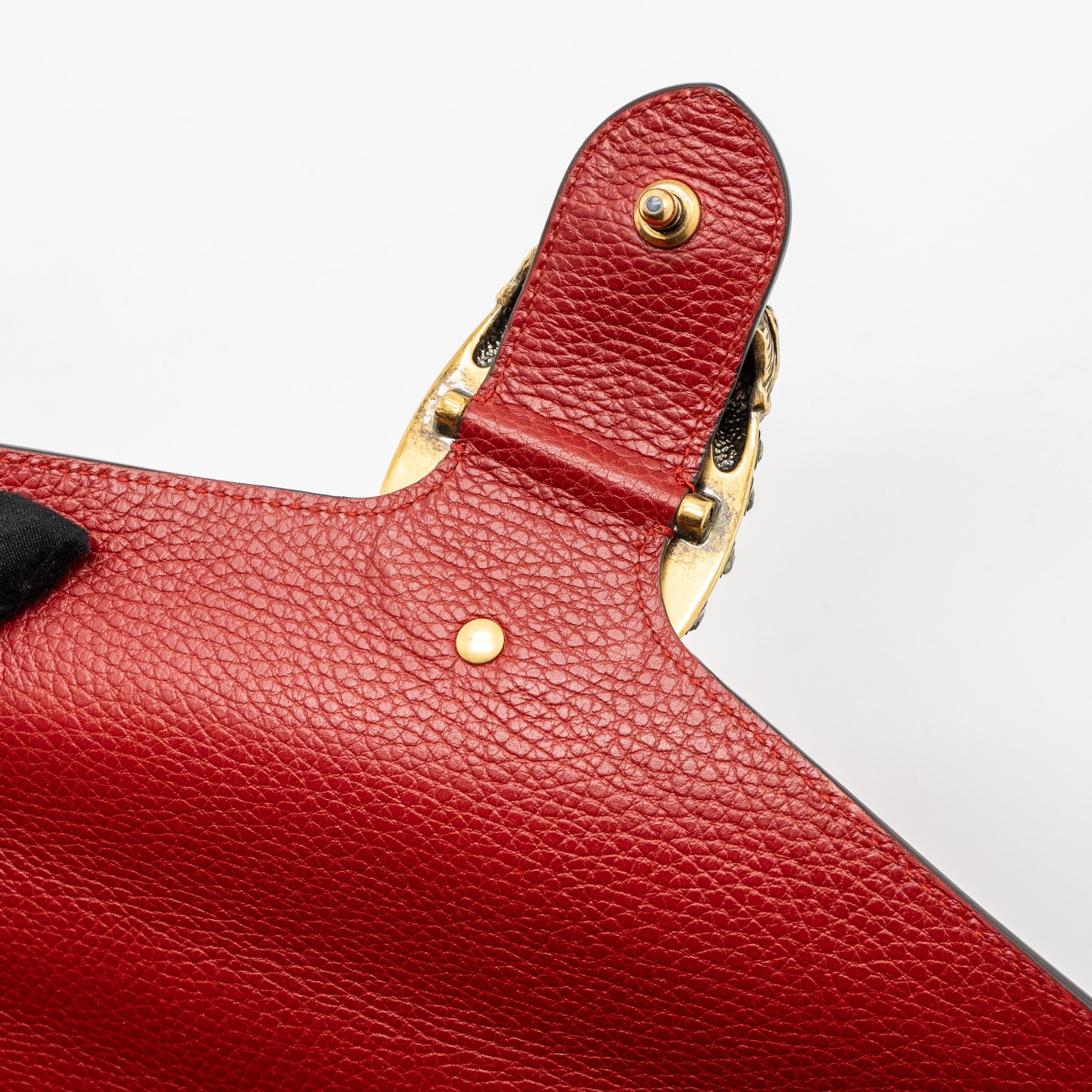 GUCCI SMALL DIONYSUS BAG CALFSKIN RED MULTICOLOUR HARDWARE