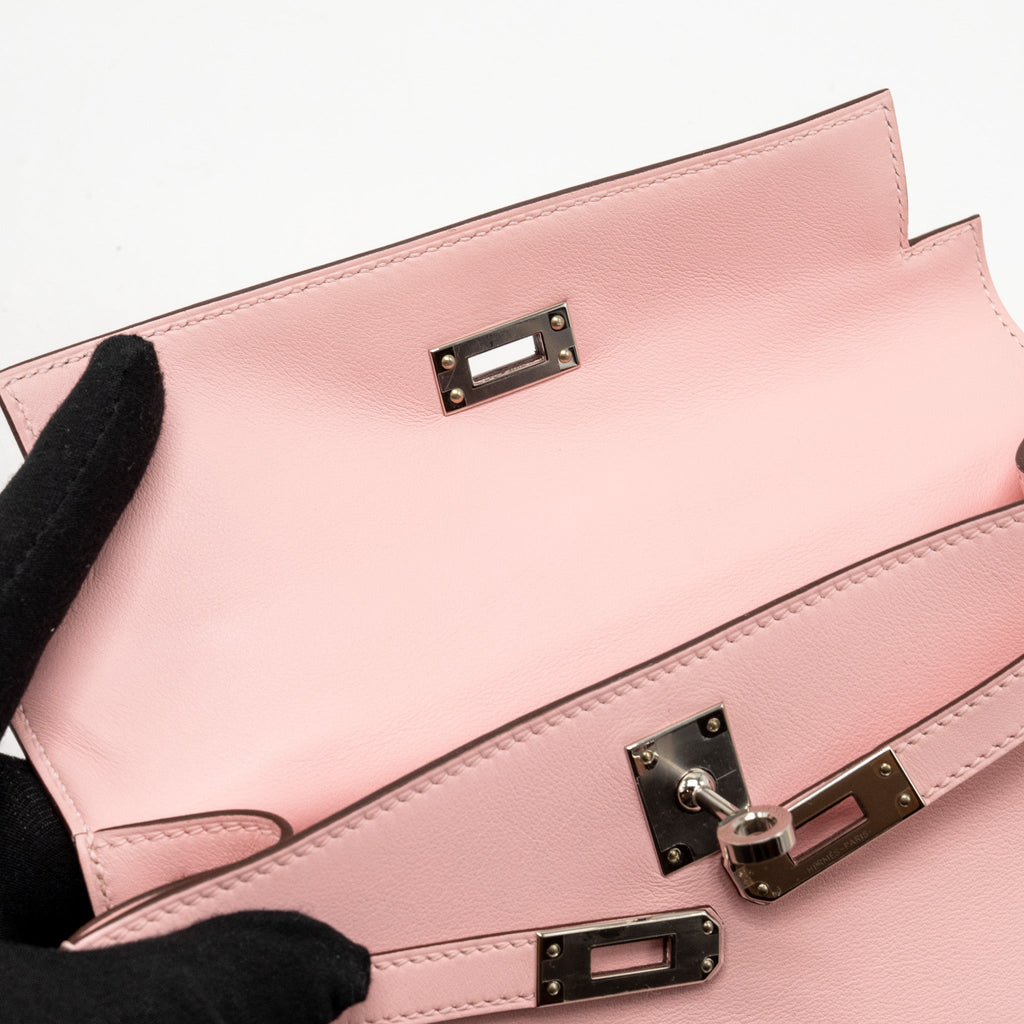 HERMES KELLY POCHETTE SWIFT 3Q ROSE SAKURA SHW