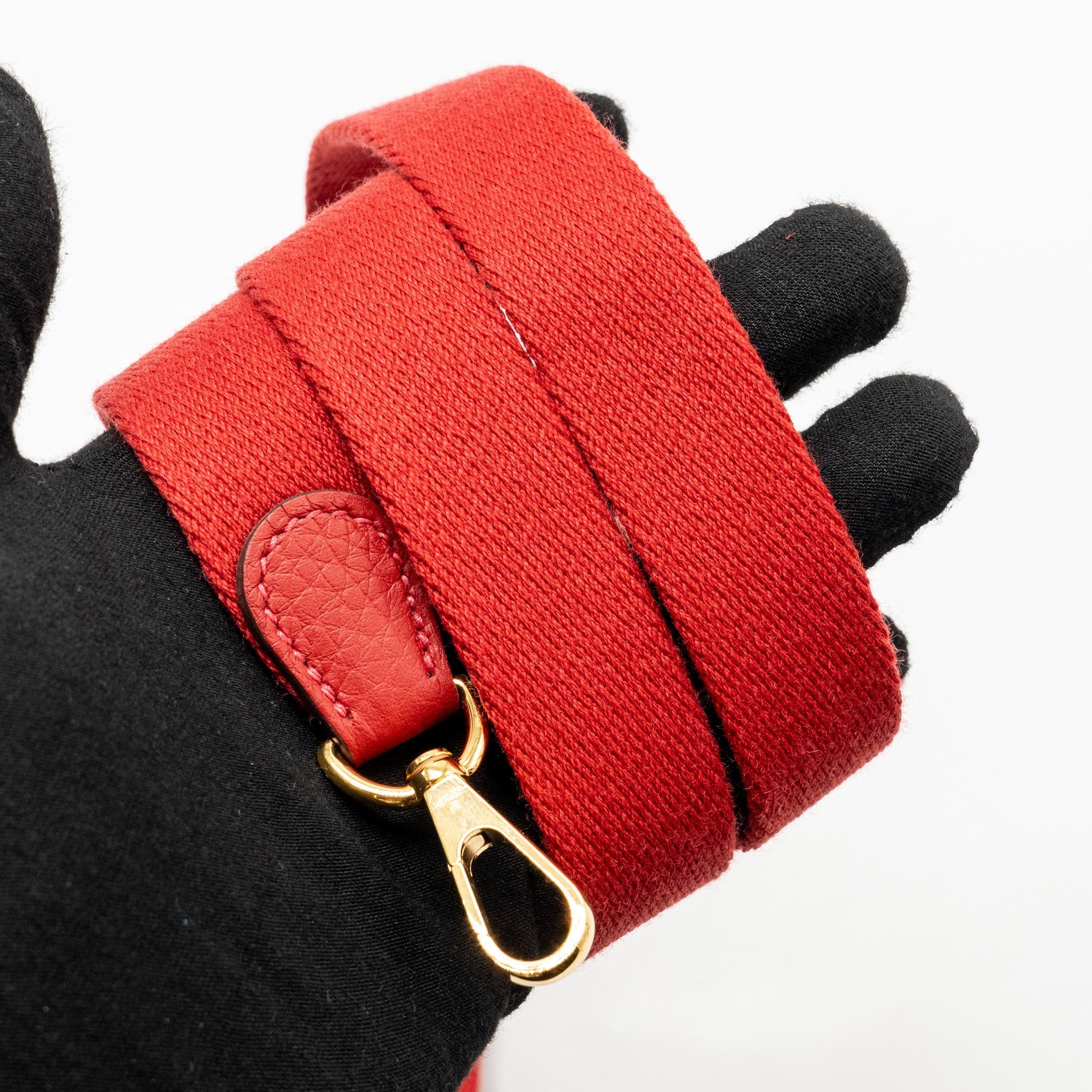 HERMES MINI EVELYNE CLEMENCE VERMILLON/ROUGE VIF GHW