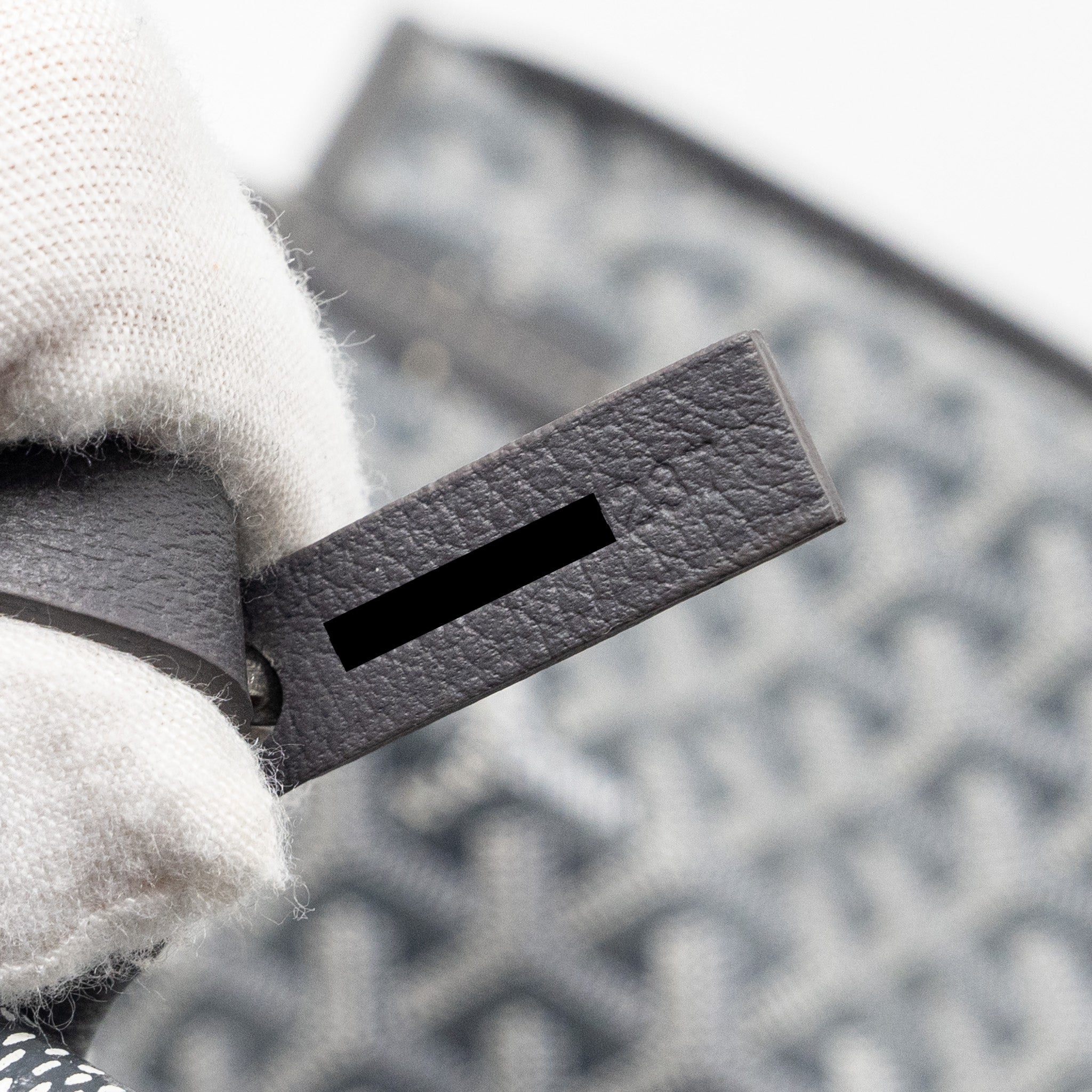 GOYARD MINI ANJOU TOTE BAG GOYARDLINE CANVAS/CALFSKIN GREY SHW