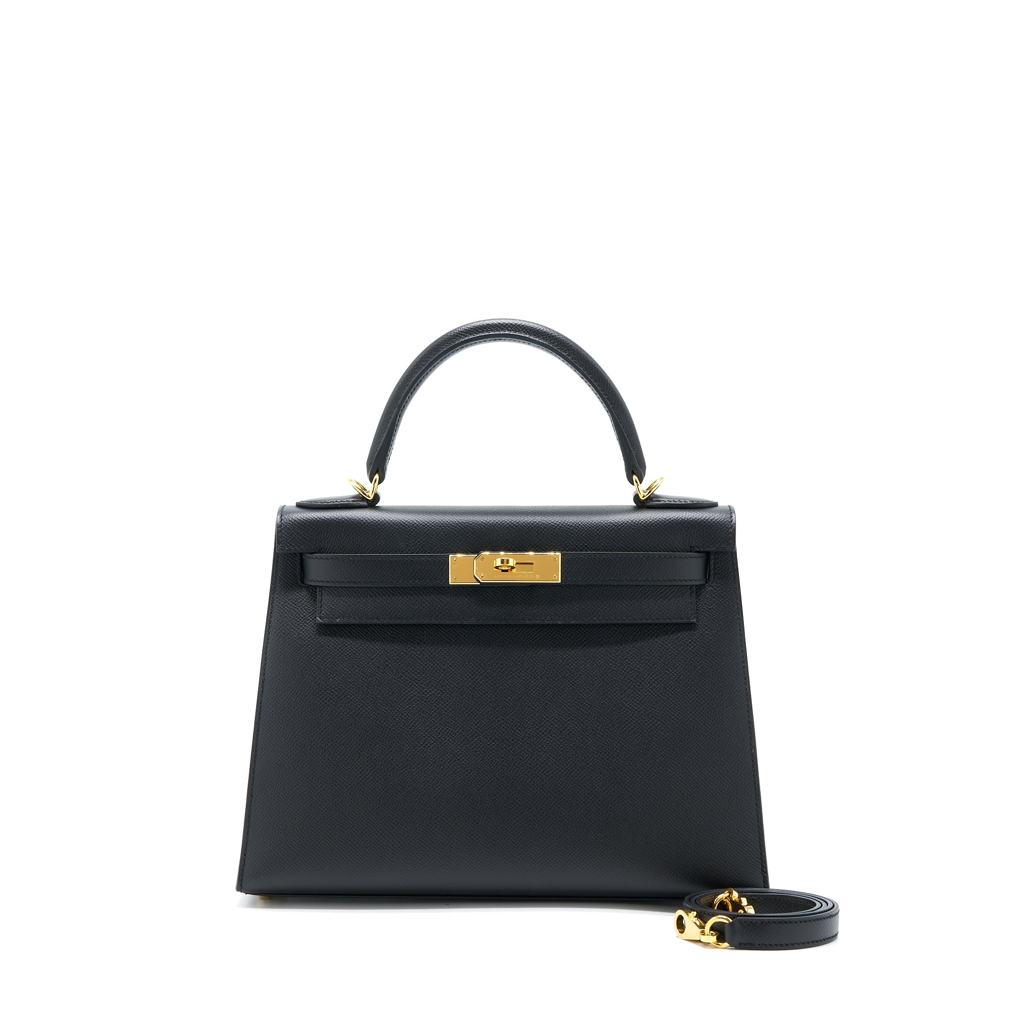 HERMES KELLY 28 EPSOM BLACK GHW
