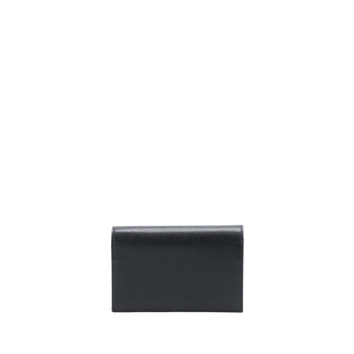 SAINT LAURENT KATE CHAIN WALLET WITH TASSEL GRAINED CALFSKIN BLACK GHW