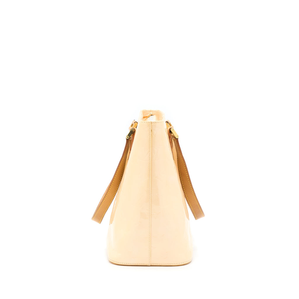 LOUIS VUITTON VINTAGE HUSTON TOTE VERNIS BEIGE GHW