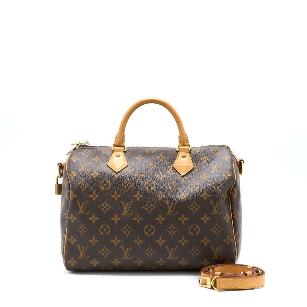 LOUIS VUITTON SPEEDY BANDOULIERE 30 MONOGRAM CANVAS GHW