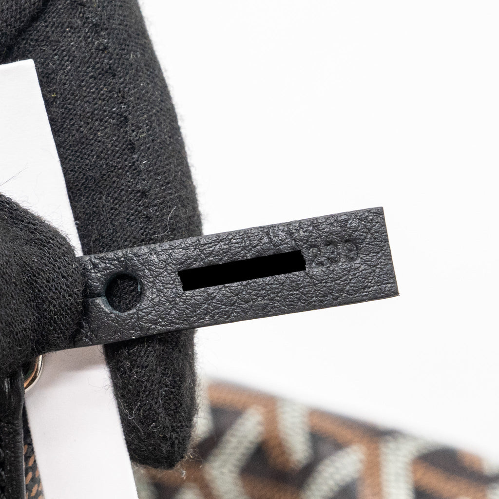 GOYARD MINI ANJOU TOTE BAG GOYARDLINE CANVAS / CALFSKIN BLACK SHW