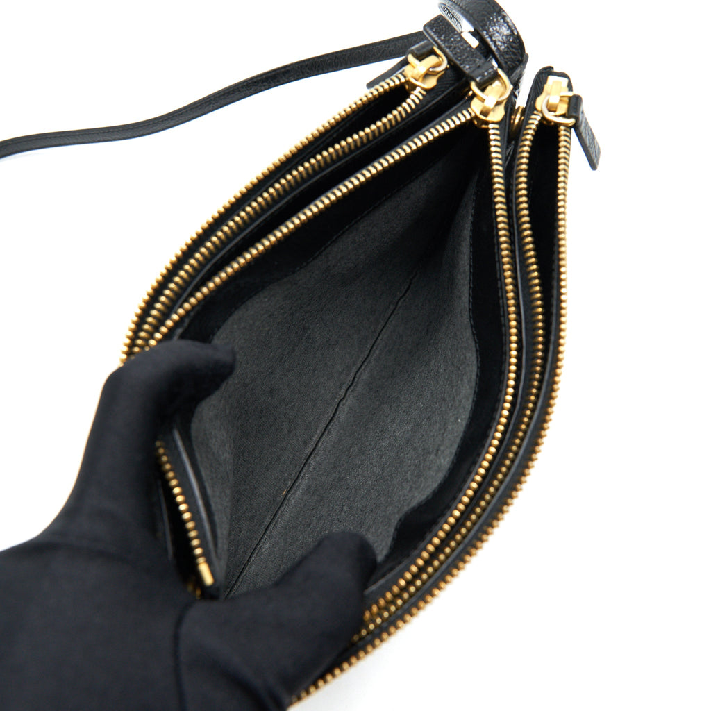 CELINE LARGE TRIO BAG BLACK GHW