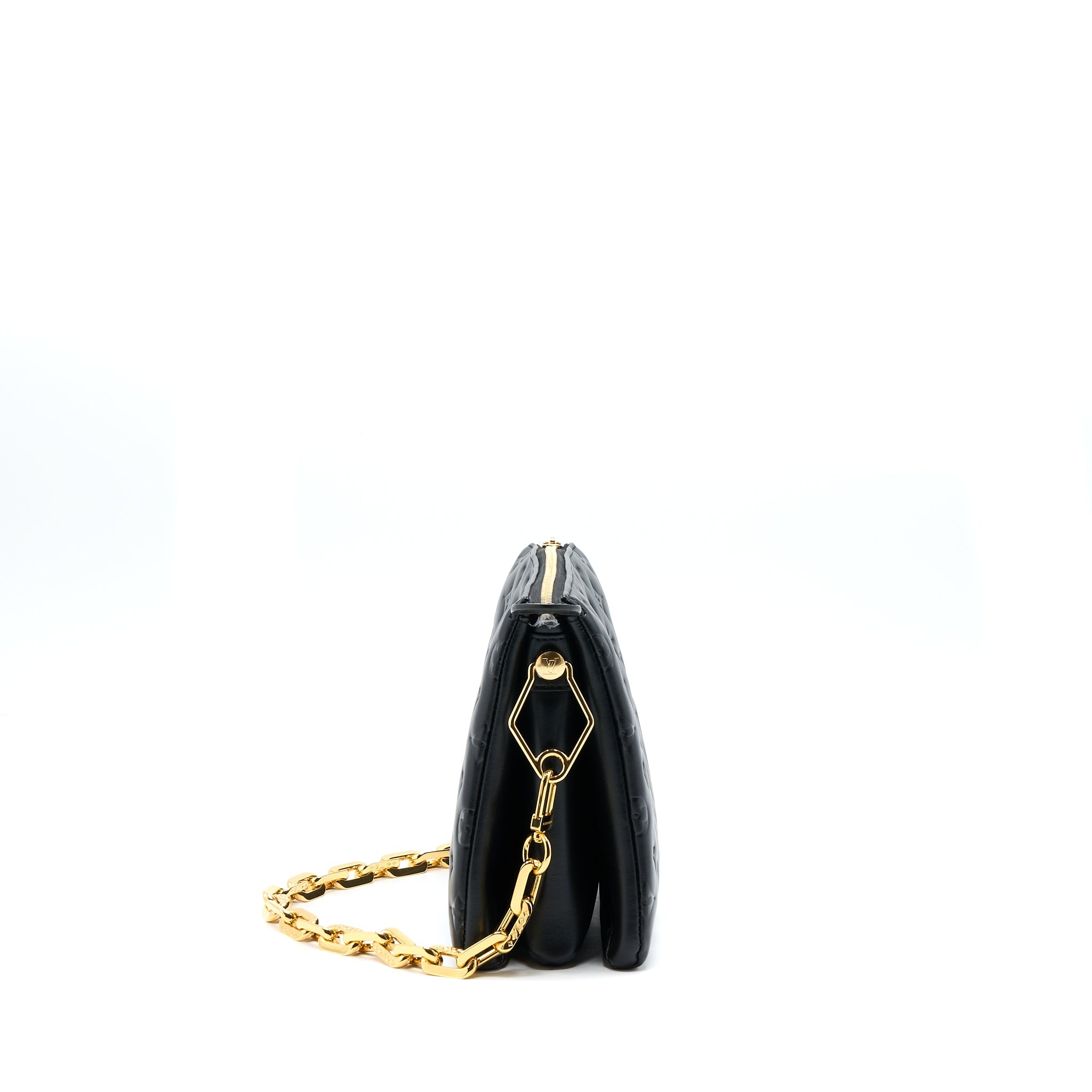 LOUIS VUITTON COUSSIN PM LAMBSKIN BLACK GHW (NEW VERISON)