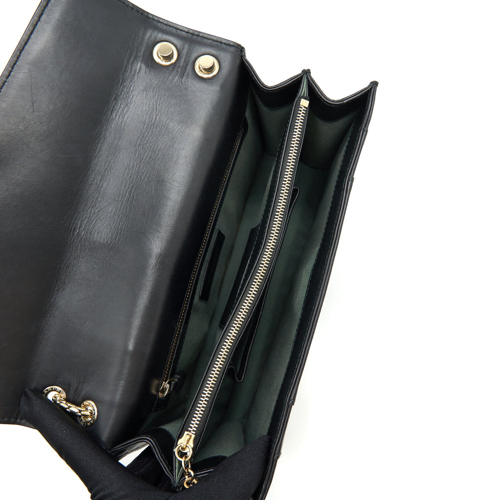 BVLGARI SERPENTI SHOULDER BAG BLACK