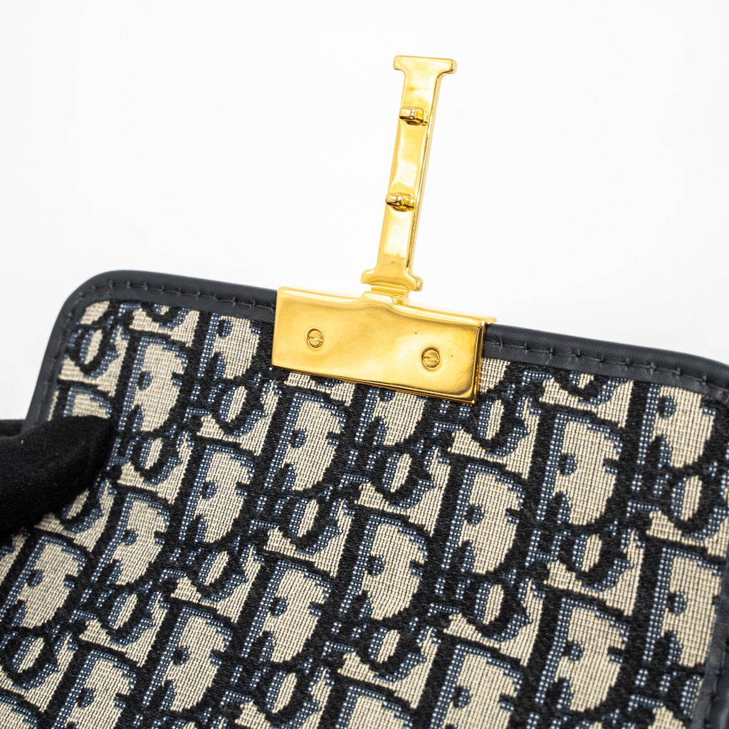 DIOR 30 MONTAIGNE BOX BLUE DIOR OBLIQUE JACQUARD GHW