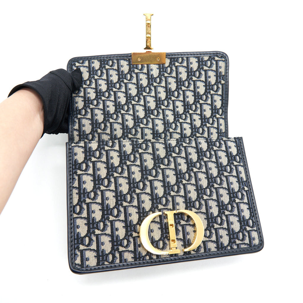 DIOR MONTAIGNE 30 MEDIUM BAG OBLIQUE JACQUARD