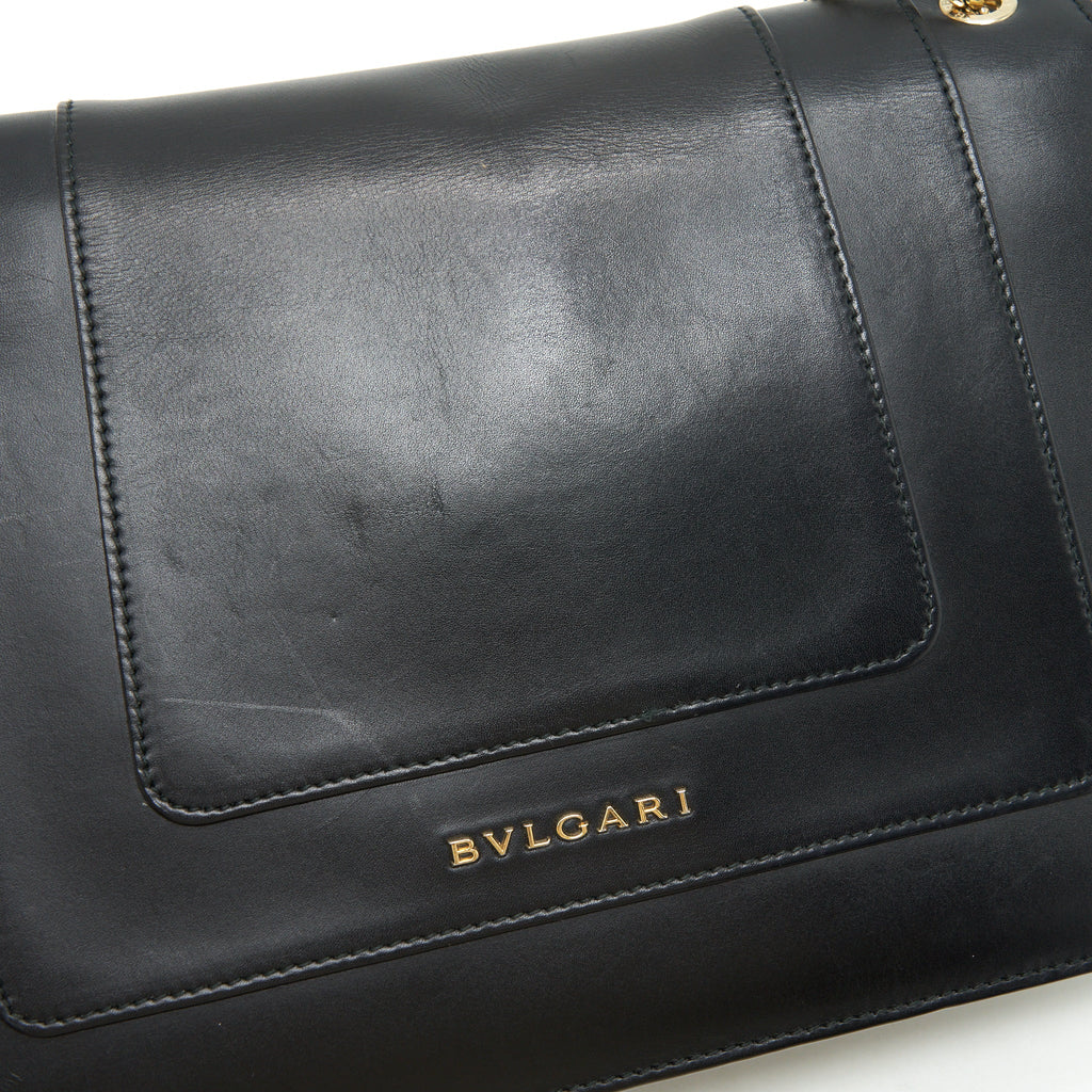 BVLGARI SERPENTI SHOULDER BAG BLACK