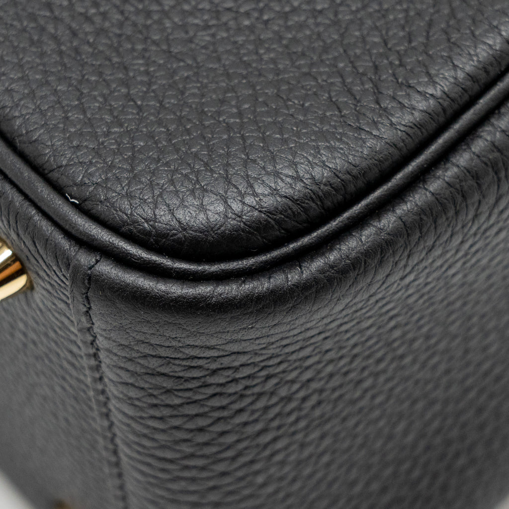 HERMES MINI LINDY CLEMENCE BLACK GHW